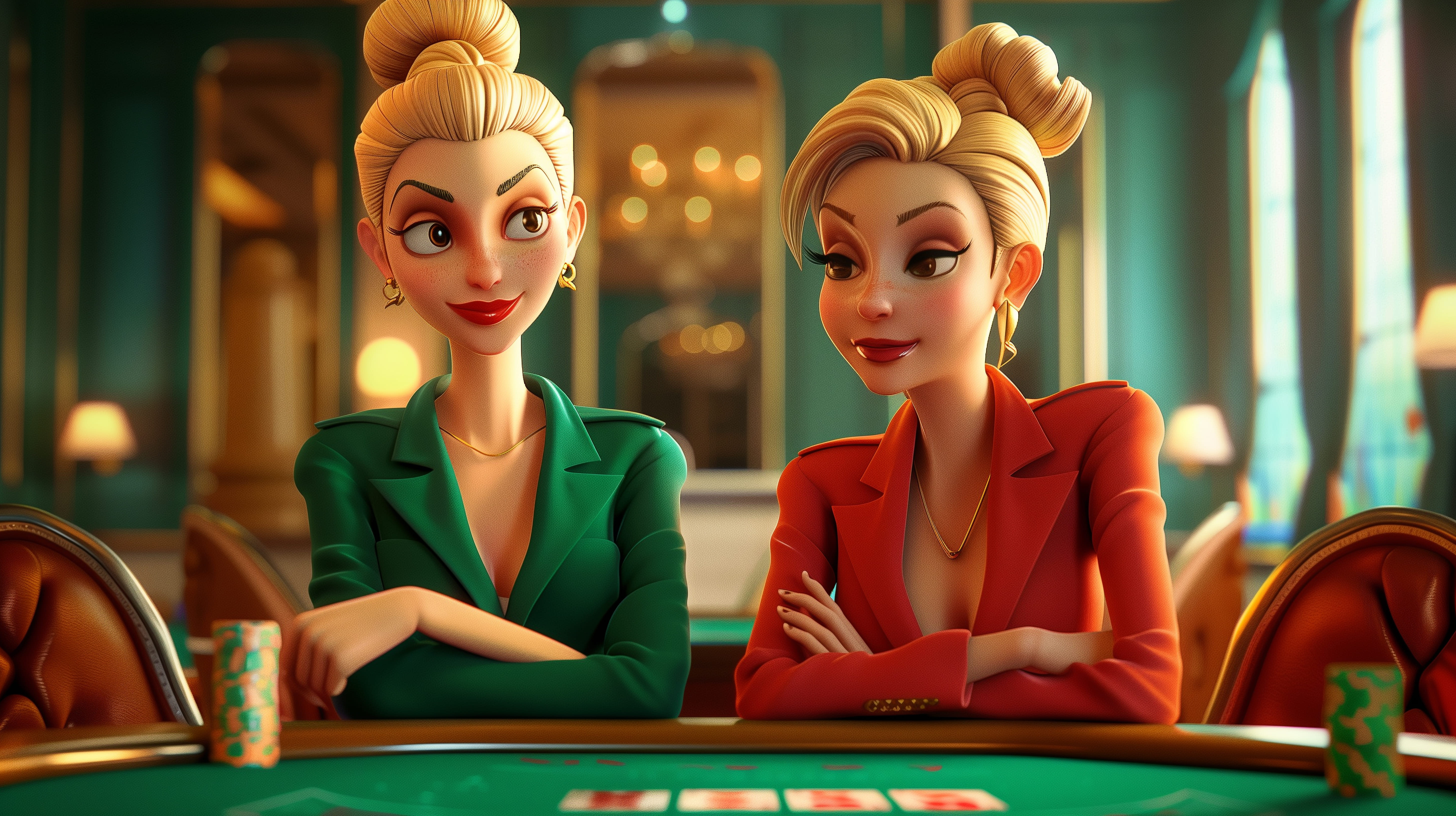 Player enjoying a social gaming experience